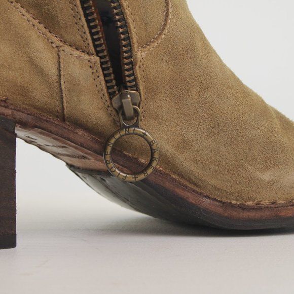 FIORENTINI + BAKER Block Heel Boots Bootie Size EU 39 US 9 Green/Taupe - Picture 13 of 16